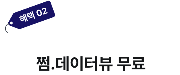 혜택2. 삼점삼캠퍼스x한경에이셀 쩜.데이터뷰 무료