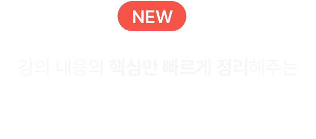 강의내용의 핵심만 빠르게 정리해주는 ai요약 서비스제공