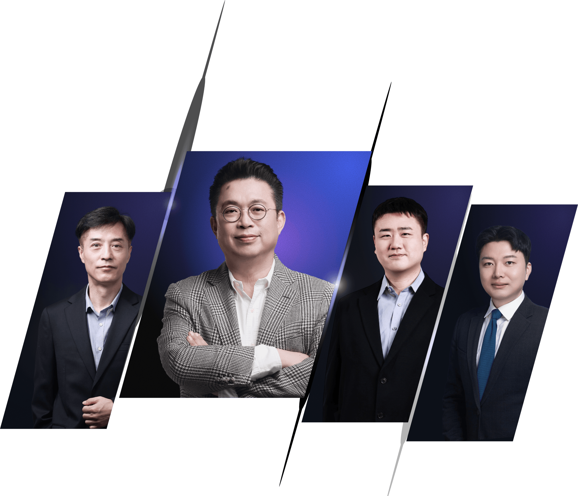 팀더윤쎈 주식투자 클래스 전문가 강사진 단체 사진: 윤지호 경제평론가, 이상민, 박찬일, 손정우